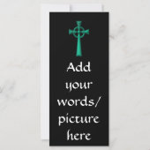 Green Metallic Celtic Cross (Rückseite)