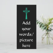 Green Metallic Celtic Cross (Stehend Vorderseite)