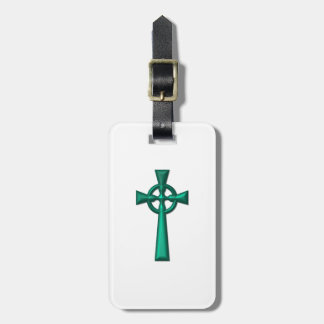 Green Metallic Celtic Cross Gepäckanhänger