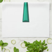 Green Metallic Celtic Cross Geschirrtuch (Gefaltet)