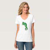 Green Metallic Celtic Dog Tshirt (Vorderseite Vollansicht)