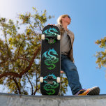 Green Metallic Dragon Skateboard<br><div class="desc">*Anpassen,  indem Sie Ihren Text hinzufügen.</div>