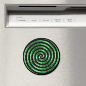 Green Metallic Swirl Magnet (In Situ (Geschirrspüler))