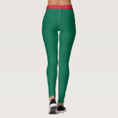 Green Mexico Leggings, mexikanische Flagge Leggings (Rückseite)