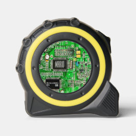 Green Microchip Geeky Name des gedruckten Schaltpl Maßband