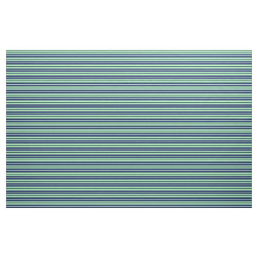 Green & Midnight Blue Pattern Stoff (Yard (91,4 cm))