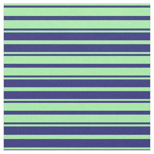 Green & Midnight Blue Pattern Stoff (Nahaufnahme)