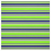 Green, Midnight Blue und Bisque Lines Muster Stoff (Muster)
