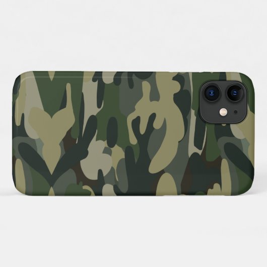 Green Military Camouflage Pattern Case-Mate iPhone Hülle (Rückseite (Horizontal))