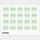Green Milkshake Happy St. Patrick's Day Stickers (Blatt)