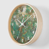 Green Mineral Stone w/White Numerals Uhr (Winkel)