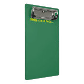 Green Mini Klemmbrett (Schrägansicht)