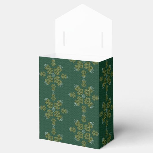 Green Minimal Tamil Kolam Pongal Geschenkschachtel (Geöffnet)