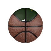 Green minimalist custom name  mini basketball (Rechts)