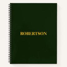 Green minimalist custom name 