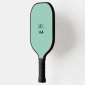 Green Minimalist Custom Name Pickleball Paddle (Links)