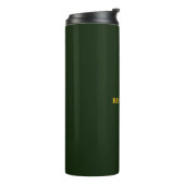 Green minimalist custom name  thermosbecher (Nach links gedreht)