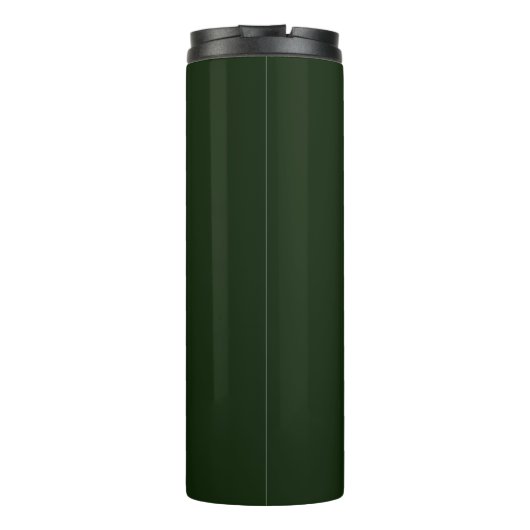 Green minimalist custom name  thermosbecher (Rückseite)