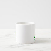 Green Minimalistisch Christmas Tree Doodle Espressotasse (Vorderseite)
