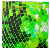 Green Mirroc Disco Ball Fliese (Vorderseite)