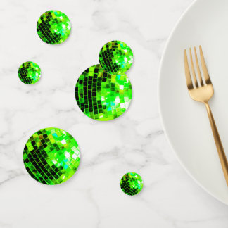 Green Mirrored Disco Ball Konfetti