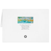 Green Misted Orange Horizon Wasserfarbenlandschaft (Rückseite Horizontal)