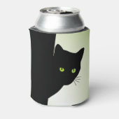 Green Mit Augen Black Cat Dosenkühler (Kanne Rückseite)