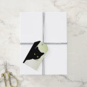 Green Mit Augen Black Cat Geschenkanhänger (Mit Garn)