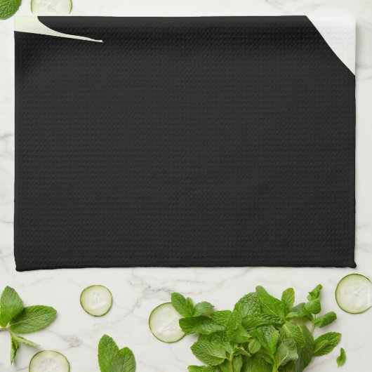 Green Mit Augen Black Cat Geschirrtuch (Gefaltet)