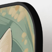 Green-Mit Augen Cat Personalisiert Pickleball Padd Pickleball Schläger (Linke Seite)