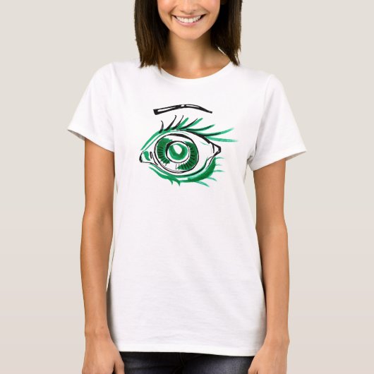 Green Mit Augen Envy T - Shirt (Vorderseite)