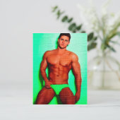 Green Mit Augen Hunk LIM Postkarte (Stehend Vorderseite)