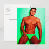 Green Mit Augen Hunk LIM Postkarte (Vorne/Hinten)