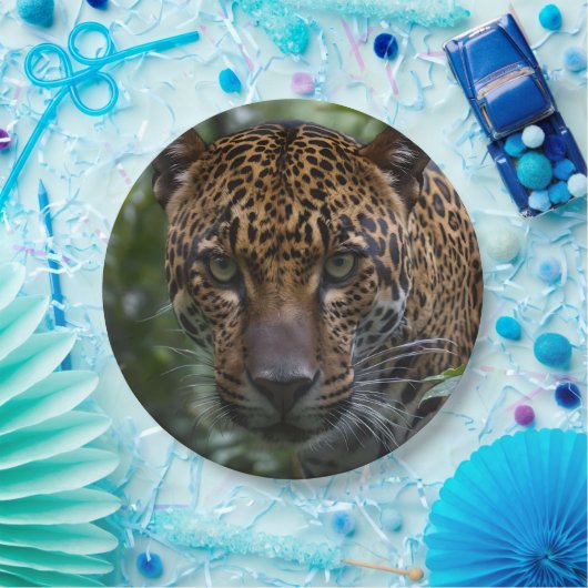 Green Mit Augen Jaguar, Pappteller (Party)