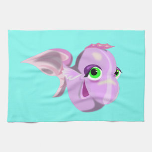 Green Mit Augen Lila Funny Fish Küchentuch