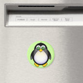 Green Mit Augen Pinguin Cartoon Magnet (In Situ (Geschirrspüler))