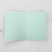 Green-Mit Augen Tabby-Blank-Grußkarte Karte (Innenseite)