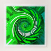 Green Mix Art Puzzle (Horizontal)