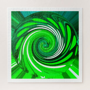 Green Mix Art Puzzle