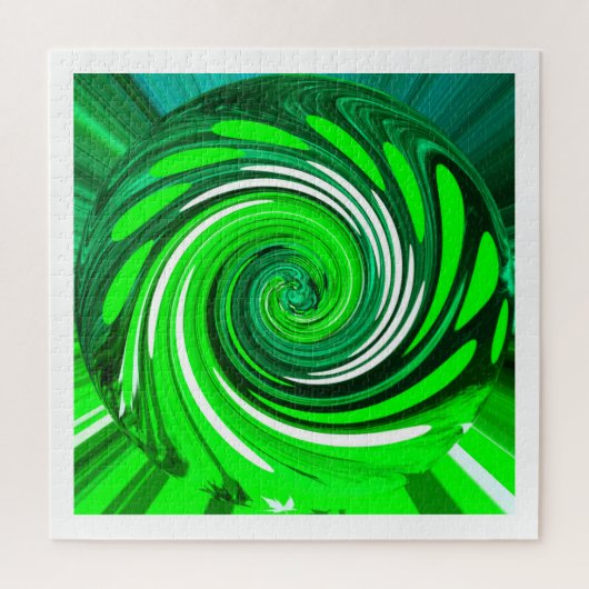 Green Mix Art Puzzle (Vertikal)
