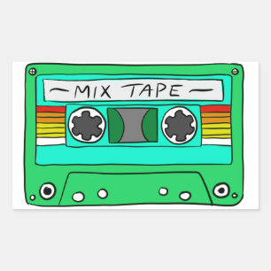 Green Mix Tape Aufkleber