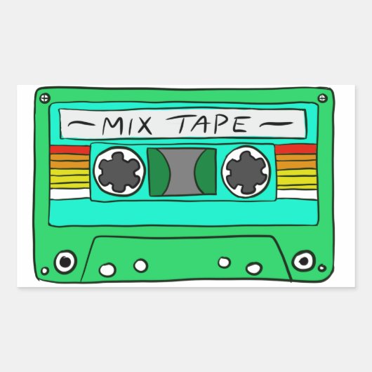 Green Mix Tape Aufkleber (Vorderseite)