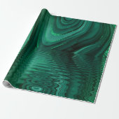Green Mlachite Stone Abstrakt Landschaft Malachite Geschenkpapier (Ungerollt)