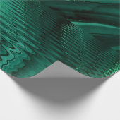 Green Mlachite Stone Abstrakt Landschaft Malachite Geschenkpapier (Ecke)