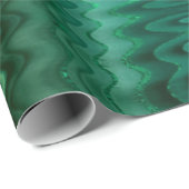 Green Mlachite Stone Abstrakt Landschaft Malachite Geschenkpapier (Rolleneckpunkt)