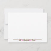 GREEN MOD PUPPY Boy or Girl Birthday Einladungen (Rückseite)