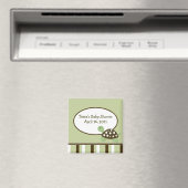 GREEN MOD TURTLE Baby Dusche Gefallen Magnet (In Situ (Geschirrspüler))