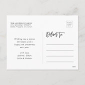 Green Modern 5 Foto Collage Weihnachten (Rückseite)