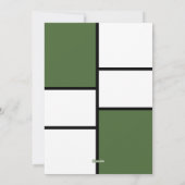 Green Modern 5 Foto Collage Weihnachten (Rückseite)