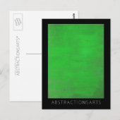Green Modern Art Postcard Postkarte (Vorne/Hinten)